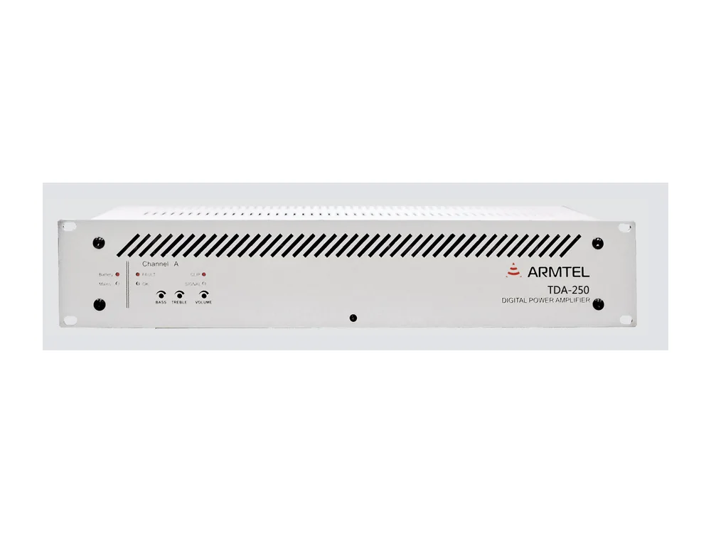 ARMTEL TDA-250 single-channel digital power amplifier, 2U rack unit