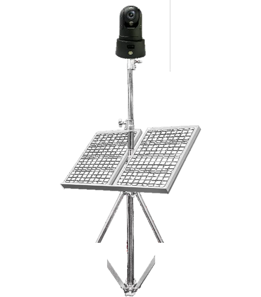 Videomarin VRC4G0-0S HD IP 4G rapid deployment dome PTZ camera with solar panel